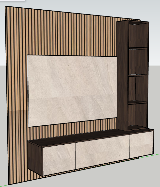 Media wall package 2 (2.4m)