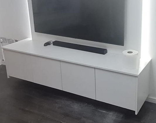 Media wall units with fireplace