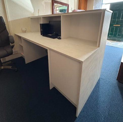 Reception Desk With Acoustic Panels