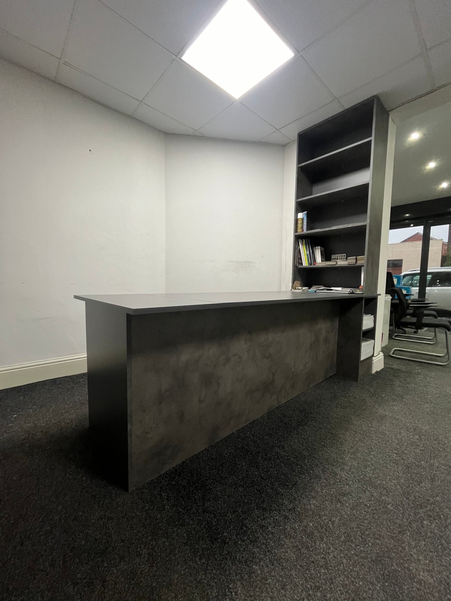 Reception Desk With Tall Unit