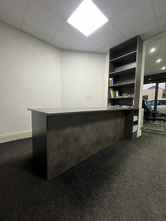 Reception Desk With Tall Unit