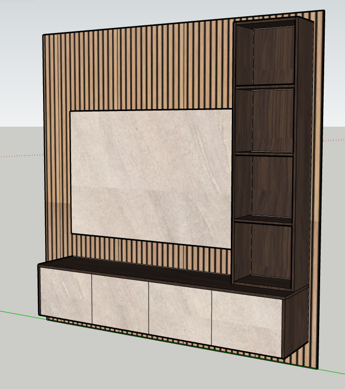 Media wall package 2 (2.4m)
