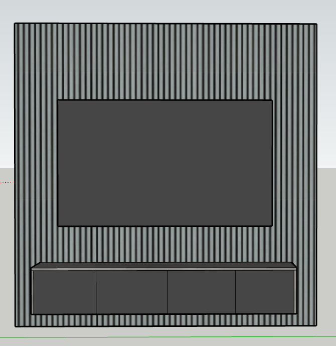 Media wall package 1 (2.4m)