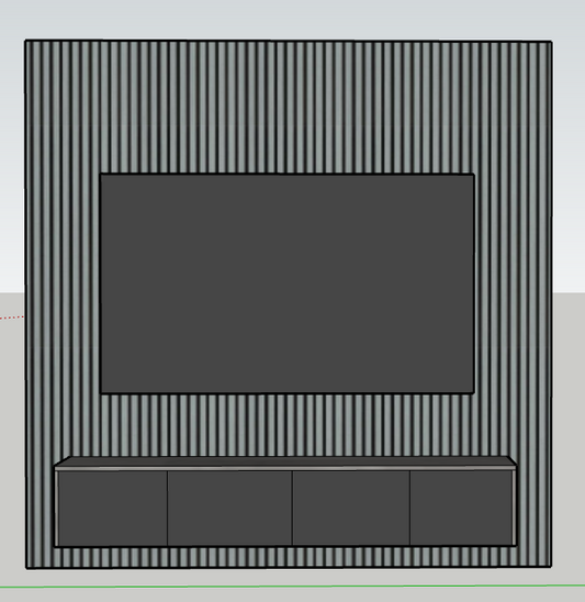 Media wall package 1 (2.4m)