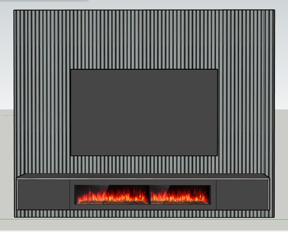 Media wall package 4 (2.4m)