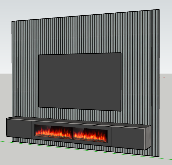 Media wall package 4 (2.4m)