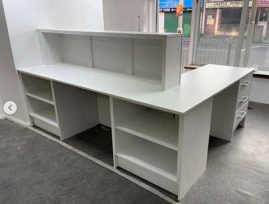 Reception Desk With Customer Seating Area