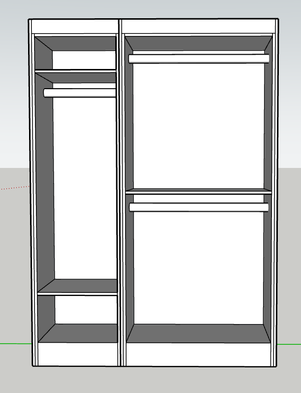 Fitted wardrobes Upto 1.5m Width
