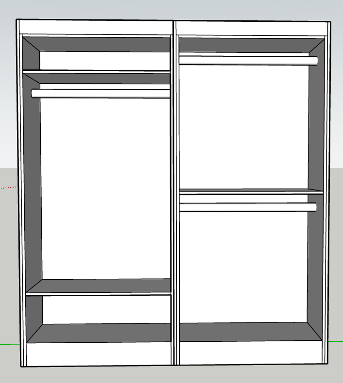 Fitted wardrobes Upto 2m Width
